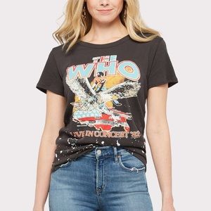 Chaser Black Graphic 'The Who' Short Sleeve Tee with Multicolor Print